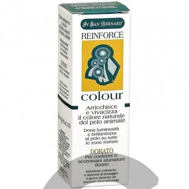 Iv San Bernard Reinforce Gold 30ml - pigmentinis tirpalas auksiniams kailio atspalviams paryškinti Iv San Bernard Reinforce Gold 30ml - pigmentinis tirpalas auksiniams kailio atspalviams paryškinti