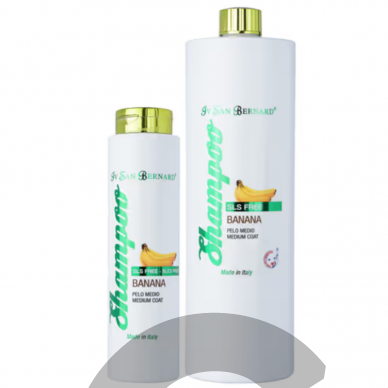 Iv San Bernard SLS Free Banana Shampoo - банановый шампунь для собак и кошек с полудлинной и грубой шерстью, не содержит SLS