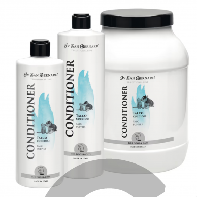 Iv San Bernard Talc Conditioner - kondicionierius, balzamas su talku šuniukams ir kačiukams, švelniai kvepiantis