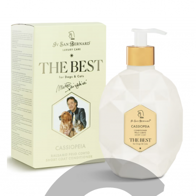 Iv San Bernard The Best Cassiopeia Conditioner - kondicionierius trumpaplaukiams šunims ir katėms su augaliniu kolagenu Iv San Bernard The Best Cassiopeia Conditioner - kondicionierius trumpaplaukiams šunims ir katėms su augaliniu kolagenu