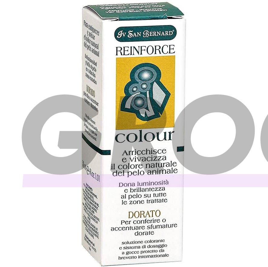Iv San Bernard Reinforce Gold 30ml - pigmentinis tirpalas auksiniams kailio atspalviams paryškinti Iv San Bernard Reinforce Gold 30ml - pigmentinis tirpalas auksiniams kailio atspalviams paryškinti