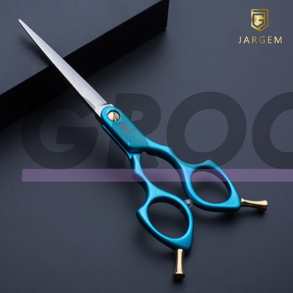 Jargem Asian Style Light Straight Scissors 6,5 colio – labai lengvos korėjietiško stiliaus tiesių plaukų žirklės – spalva: auksinė Jargem Asian Style Light Straight Scissors 6,5 colio – labai lengvos korėjietiško stiliaus tiesių plaukų žirklės – spalva: auksinė