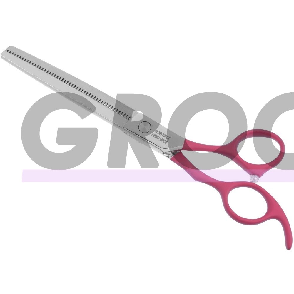 Jargem Fuchsia Thinning - vienpusės filiravimo žirklės su minkšta ir ergonomiška rankena bei dekoratyviniu varžtu- Dydis: 7 "- 50 3