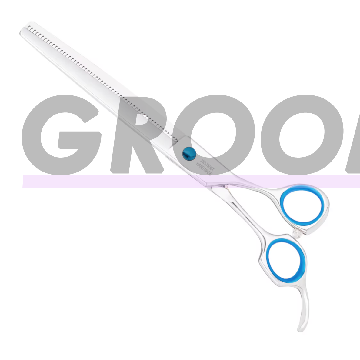Jargem 3D Straight Blenders 7.5" 56T – vienpusės tiesios filiravimo žirklės, 56 dantukai, su poslinkiu (offset) 3