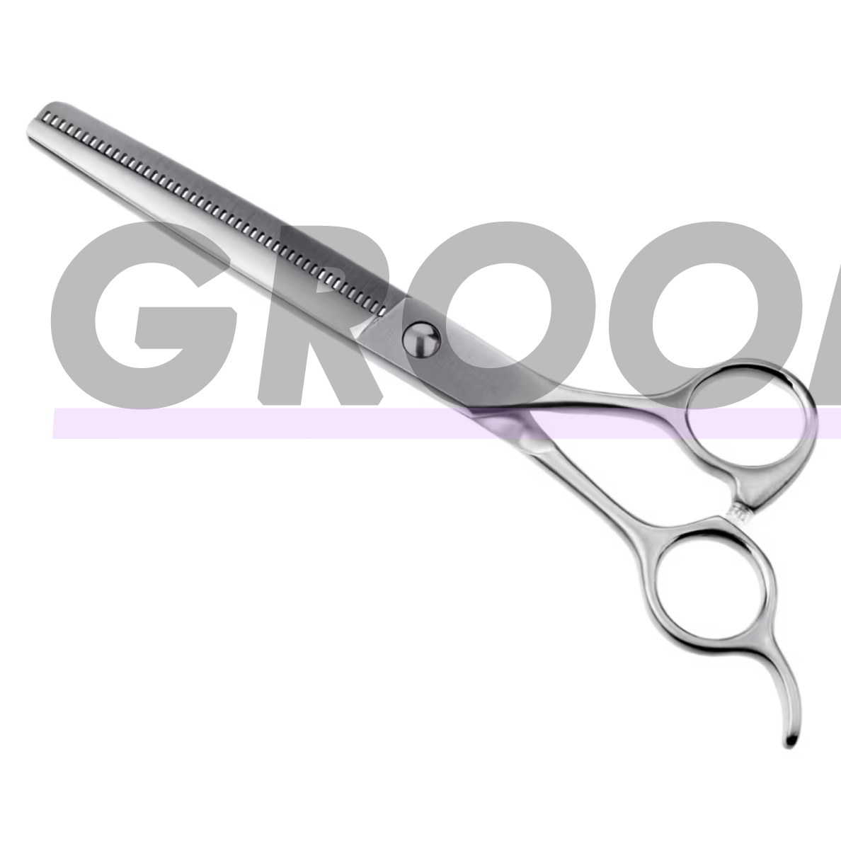 Jargem Mat Brilliant Blenders 6,5" – elegantiškos vienpusės filiravimo žirklės su dekoratyviniu varžtu, puoštu blizgiais akmenėliais, 45 dantukai. 4 Jargem Mat Brilliant Blenders 6,5" – elegantiškos vienpusės filiravimo žirklės su dekoratyviniu varžtu, puoštu blizgiais akmenėliais, 45 dantukai. 4