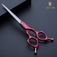 Jargem Asian Style Light Straight Scissors 6,5" - labai lengvos korėjietiško stiliaus tiesių plaukų žirklės - Spalva: violetinė.