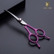 Jargem Pink Curved Scissors 6 "- priežiūros žirklės sulenktos dekoratyviniu varžtu, rožinės spalvos