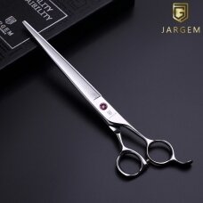 Jargem Straight Scissors – šviesiai rožinės deimantinės tiesios priežiūros žirklės – Dydis: 7 colio