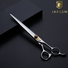 Jargem Strong Straight Scissors - tvirtos priežiūros žirklės su ilgais ir plonais ašmenimis, auksiniu varžtu - Dydis: 8,5 "