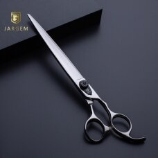 Jargem Strong Straight Scissors – tvirtos priežiūros žirklės su ilgais ašmenimis ir dekoratyviniu varžtu – Dydis: 8 colio