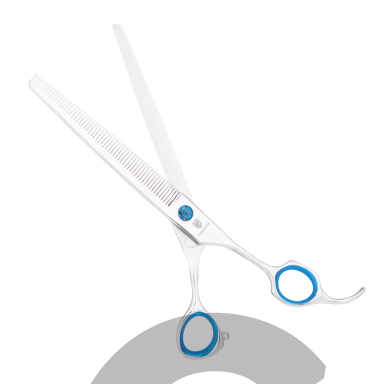 Jargem 3D Straight Blenders 7.5" 56T – vienpusės tiesios filiravimo žirklės, 56 dantukai, su poslinkiu (offset)