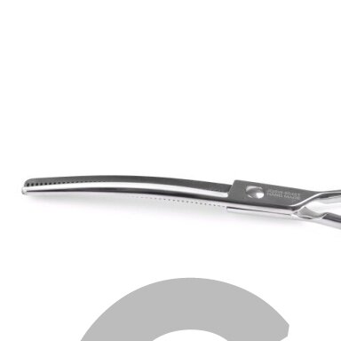 Jargem Curved Thinning 6,5" – profesionalios vienpusės filiravimo žirklės, sulenktos 45 dantukai