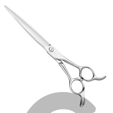 Jargem Premium Straight Scissors 7" – tiesios kirpimo žirklės su simetriška rankena.