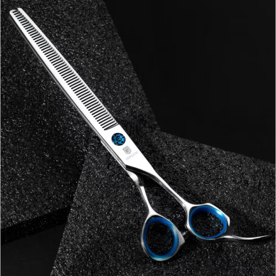 Jargem 3D Straight Blenders 7.5" 56T – vienpusės tiesios filiravimo žirklės, 56 dantukai, su poslinkiu (offset) Jargem 3D Straight Blenders 7.5" 56T – vienpusės tiesios filiravimo žirklės, 56 dantukai, su poslinkiu (offset)