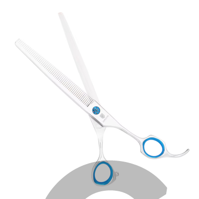 Jargem 3D Straight Blenders 7.5" 56T – vienpusės tiesios filiravimo žirklės, 56 dantukai, su poslinkiu (offset) 1