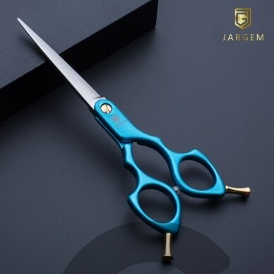 Jargem Asian Style Light Straight Scissors 6,5 colio – labai lengvos korėjietiško stiliaus tiesių plaukų žirklės – spalva: auksinė Jargem Asian Style Light Straight Scissors 6,5 colio – labai lengvos korėjietiško stiliaus tiesių plaukų žirklės – spalva: auksinė