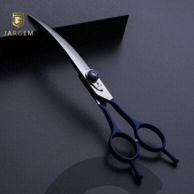 Jargem Blue Curved Scissors – dekoratyviniu varžtu išlenktos priežiūros žirklės, tamsiai mėlynos – Dydis: 7,5 " Jargem Blue Curved Scissors – dekoratyviniu varžtu išlenktos priežiūros žirklės, tamsiai mėlynos – Dydis: 7,5 "