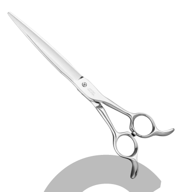 Jargem Premium Straight Scissors 7" – tiesios kirpimo žirklės su simetriška rankena. 1