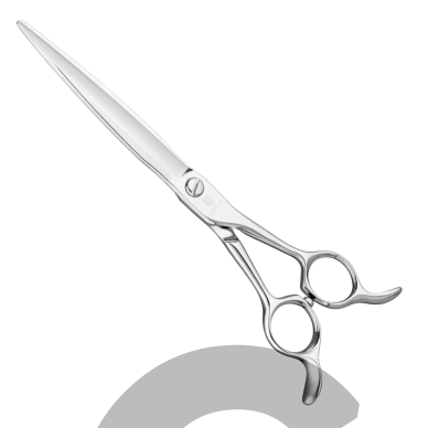 Jargem Premium Straight Scissors 7" – tiesios kirpimo žirklės su simetriška rankena.
