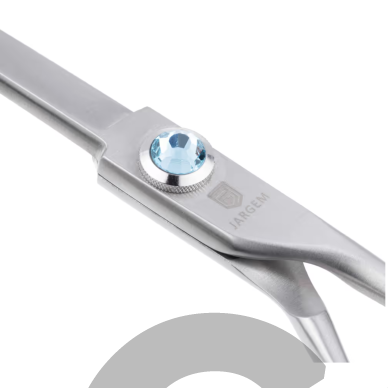 Jargem Straight Mat Scissors 7" – profesionalios tiesios žirklės ilgomis ir plonomis geležtėmis. 2 Jargem Straight Mat Scissors 7" – profesionalios tiesios žirklės ilgomis ir plonomis geležtėmis. 2