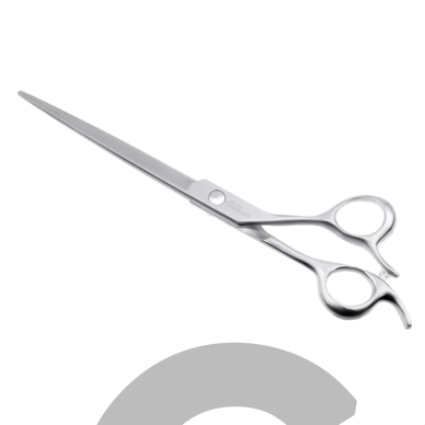 Jargem Straight Mat Scissors 7" – profesionalios tiesios žirklės ilgomis ir plonomis geležtėmis. 4