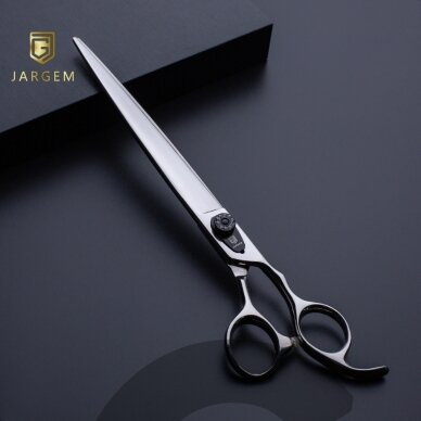 Jargem Strong Straight Scissors – tvirtos priežiūros žirklės su ilgais ašmenimis ir dekoratyviniu varžtu – Dydis: 8,5 colio