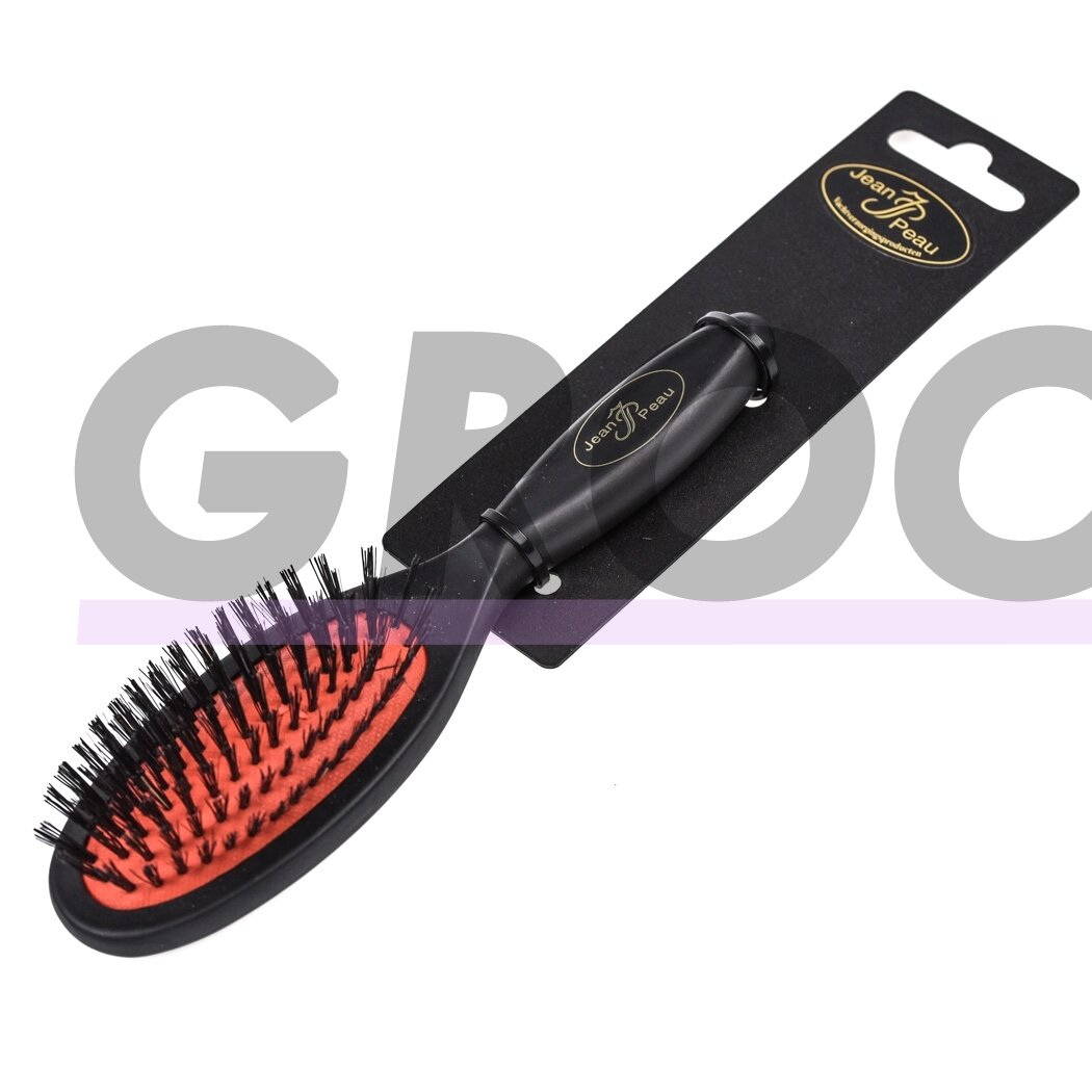Jean Peau Professional Brush - Высококачественная щетка с натуральной щетиной кабана, для короткошерстных пород - Размер: S Jean Peau Professional Brush - Высококачественная щетка с натуральной щетиной кабана, для короткошерстных пород - Размер: S
