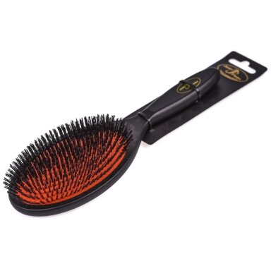 Jean Peau Professional Brush - aukštos kokybės šepetys su natūraliais šernų plaukais, skirtas trumpaplaukėms veislėms - dydis: M Jean Peau Professional Brush - aukštos kokybės šepetys su natūraliais šernų plaukais, skirtas trumpaplaukėms veislėms - dydis: M