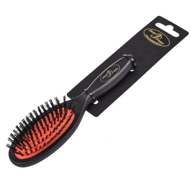 Jean Peau Professional Brush - Aukštos kokybės šepetys su natūraliais šerno šeriais, skirtas trumpaplaukėms veislėms - Dydis: S Jean Peau Professional Brush - Aukštos kokybės šepetys su natūraliais šerno šeriais, skirtas trumpaplaukėms veislėms - Dydis: S