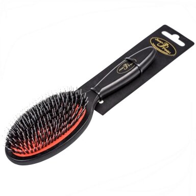 Jean Peau Professional Nylon Brush - Aukštos kokybės šepetys su natūraliais šereliais ir nailonu, skirtas ilgaplaukėms veislėms - Dydis: M Jean Peau Professional Nylon Brush - Aukštos kokybės šepetys su natūraliais šereliais ir nailonu, skirtas ilgaplaukėms veislėms - Dydis: M