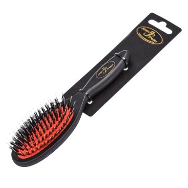 Jean Peau Professional Nylon Brush - Aukštos kokybės šepetys su natūraliais šereliais ir nailonu, skirtas ilgaplaukėms veislėms - Dydis: S Jean Peau Professional Nylon Brush - Aukštos kokybės šepetys su natūraliais šereliais ir nailonu, skirtas ilgaplaukėms veislėms - Dydis: S
