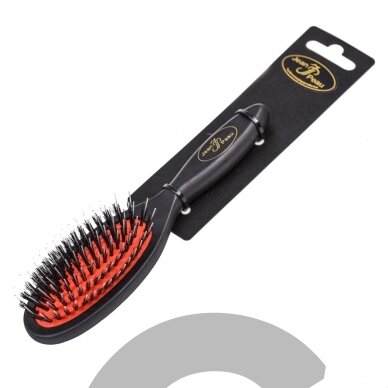 Jean Peau Professional Nylon Brush - Aukštos kokybės šepetys su natūraliais šereliais ir nailonu, skirtas ilgaplaukėms veislėms - Dydis: S Jean Peau Professional Nylon Brush - Aukštos kokybės šepetys su natūraliais šereliais ir nailonu, skirtas ilgaplaukėms veislėms - Dydis: S