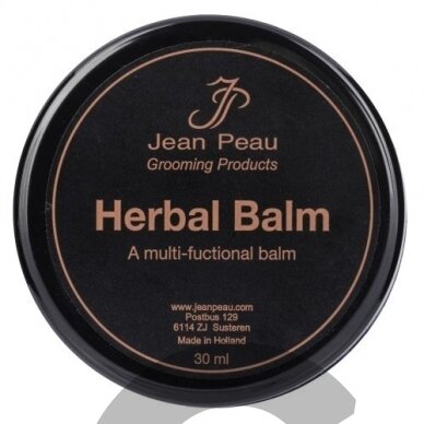 Jean Peau Herbal Balm - daugiafunkcinis gydomasis balzamas šunų odai ir kailiui su žolelėmis ir bičių vašku 1