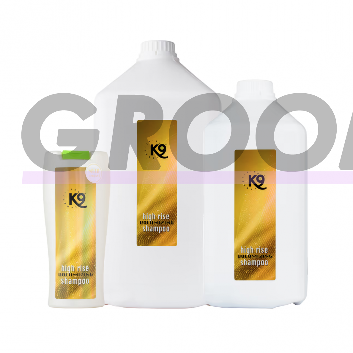 "K9 High Rise Volumizing Shampoo" - švelnus apimties suteikiantis šampūnas šunims ir katėms, koncentratas 1:10