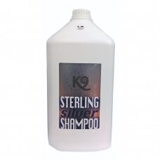 K9 Sterling Silver Shampoo - šampūnas baltiems ir sidabriniams plaukams, stiprinantis plaukų spalvą koncentratas 1:10 - 5,7 l