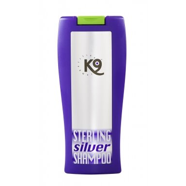 K9 Sterling Silver Shampoo - šampūnas baltiems ir sidabriniams plaukams, stiprinantis plaukų spalvą koncentratas 1:10 - 300ml
