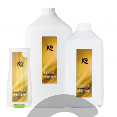 „K9 High Rise Volumizing Conditioner“ - švelnus kondicionierius šunims ir katėms, koncentratas 1:10 „K9 High Rise Volumizing Conditioner“ - švelnus kondicionierius šunims ir katėms, koncentratas 1:10