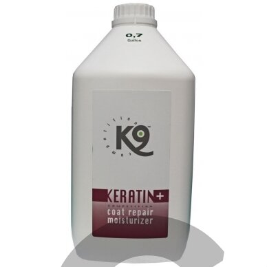 K9 Keratin+ Coat Repair Moisturizer - regeneruojantis ir drėkinantis purškiklis,kondicionierius - talpa: 2,7 l K9 Keratin+ Coat Repair Moisturizer - regeneruojantis ir drėkinantis purškiklis,kondicionierius - talpa: 2,7 l