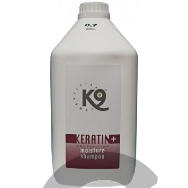 K9 Keratin+ Moisture Shampoo - drėkinamasis šampūnas su keratinu - talpa: 2,7 l