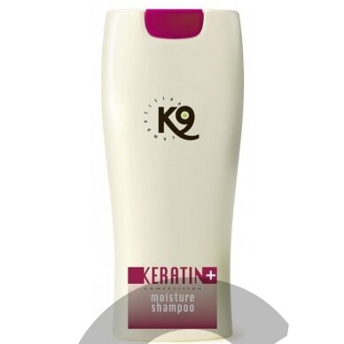 K9 Keratin+ Moisture Shampoo - drėkinamasis šampūnas su keratinu šunims ir katėms, koncentratas 1:20 - 300ml K9 Keratin+ Moisture Shampoo - drėkinamasis šampūnas su keratinu šunims ir katėms, koncentratas 1:20 - 300ml