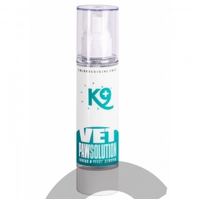"K9 Vet Paw Solution" 100ml - antibakterinis ir priešgrybelinis preparatas letenoms, nosiai, odos raukšlėms