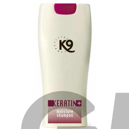 K9 Keratin+ Moisture Shampoo - drėkinamasis šampūnas su keratinu šunims ir katėms, koncentratas 1:20 - 300ml