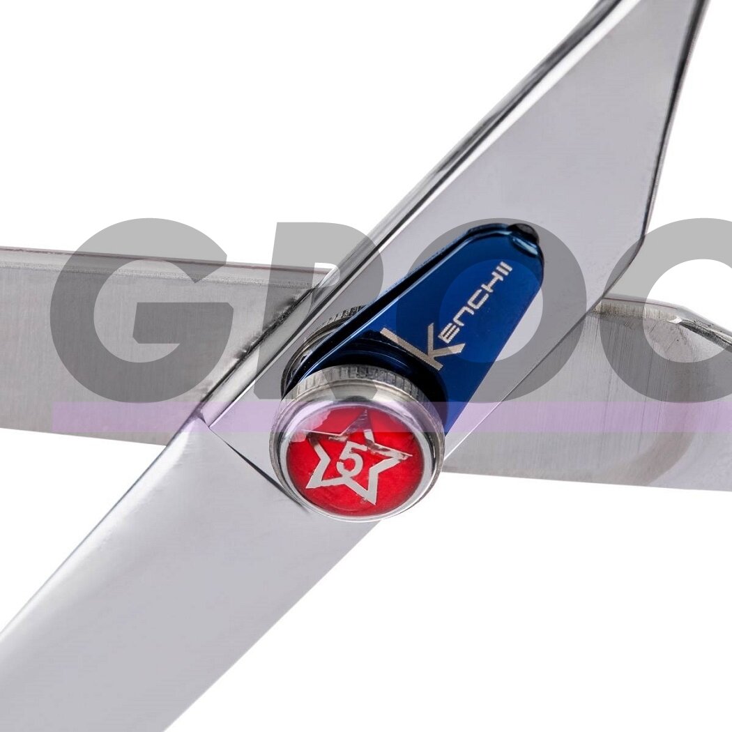 „Kenchii Five Star Offset Scissor Scissor 6“- aukščiausios kokybės profesionalios tiesios žirklės. 2