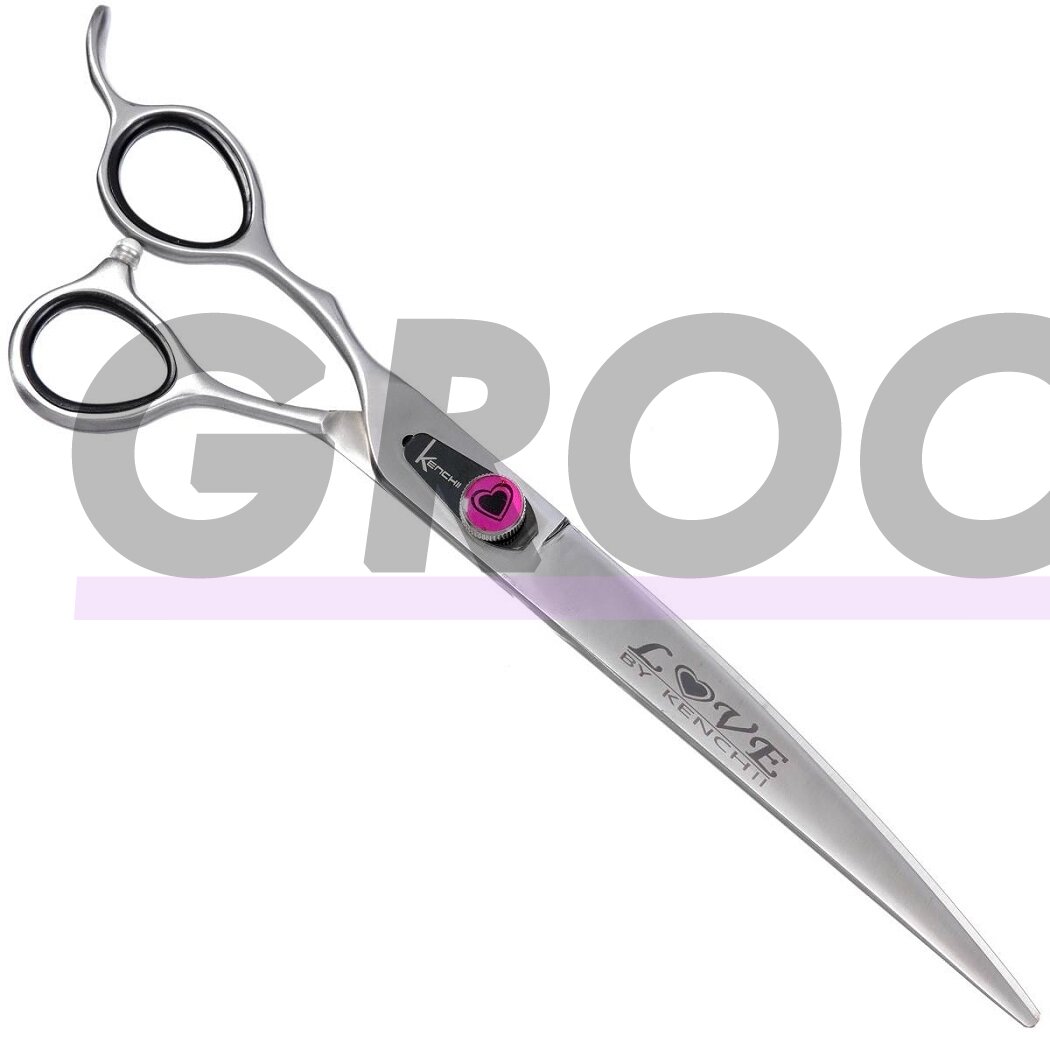 „Kenchii Love Scissor Curved Left 8“- aukščiausios kokybės, profesionaliai sulenktos žirklės kairiarankiams. „Kenchii Love Scissor Curved Left 8“- aukščiausios kokybės, profesionaliai sulenktos žirklės kairiarankiams.