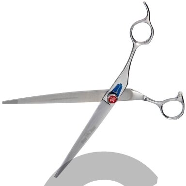 Kenchii Five Star Left Offset Scissor 7 "- aukščiausios kokybės profesionalios tiesios žirklės kairiarankiams.