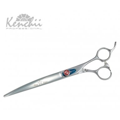 „Kenchii Five Star Offset Curved Scissor 8“- aukščiausios kokybės profesionalios 20,5 cm išlenktos žirklės.