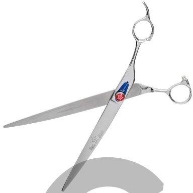 Kenchii Five Star Offset Curved Scissor 9 "- aukščiausios kokybės, profesionalios sulenktos žirklės.