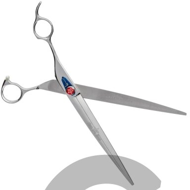 „Kenchii Five Star Offset Scissor Scissor 9“- aukščiausios kokybės profesionalios tiesios žirklės.