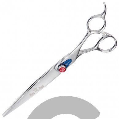 Kenchii Five Star Left Offset Scissor 7 "- aukščiausios kokybės profesionalios tiesios žirklės kairiarankiams.