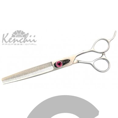 Kenchii Love 7 "- aukščiausios kokybės, profesionalios vienpusės filiravimo žirklės, 46 dantukai